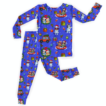 Blizzard Blues Long Sleeve Pajamas