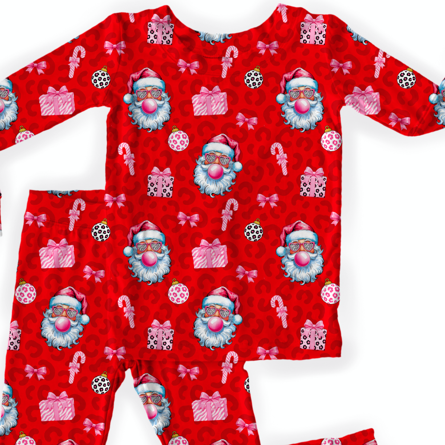 Wild Santa Bamboo Long Sleeve Pajamas